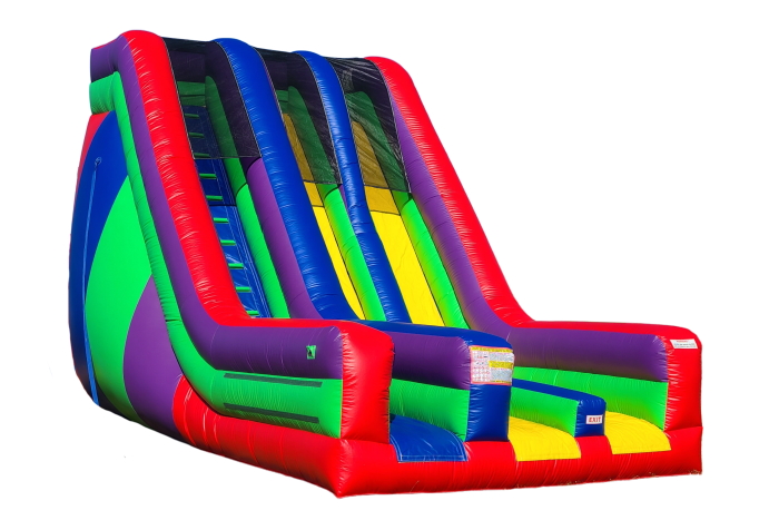 22' Wacky Screamer Slide - 2 Lane - Bounce 'N' More 22' Wacky Screamer Slide - 2 Lane - Bounce 'N' More