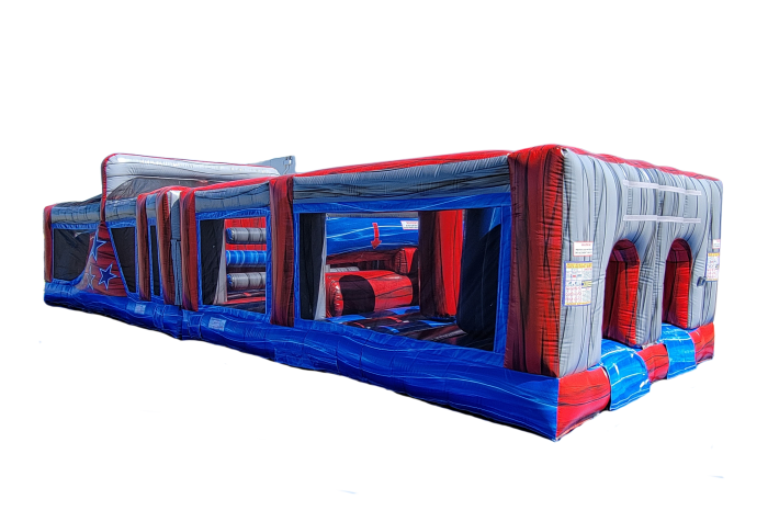40' Marble Mega Obstacle Course - Bounce 'N' More 40' Marble Mega Obstacle Course - Bounce 'N' More